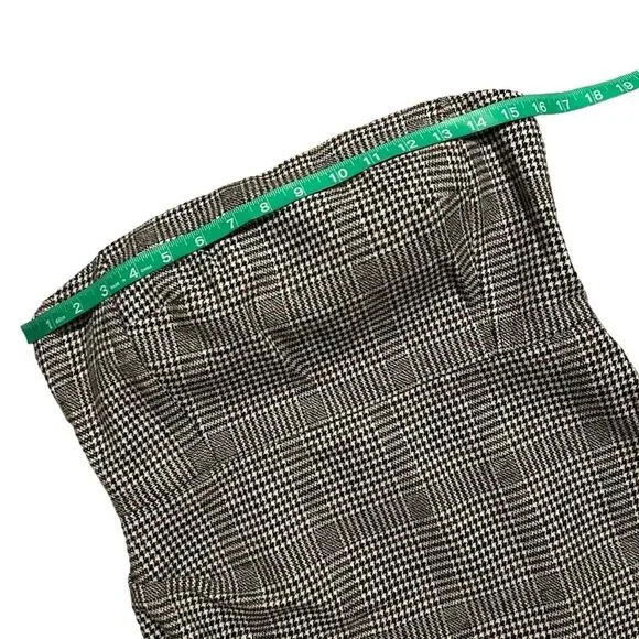 ‼️SOLD‼️HOUSE OF HARLOW NWT Gray Strapless Wool Blend Houndstooth Mini Dress - Picture 7 of 16